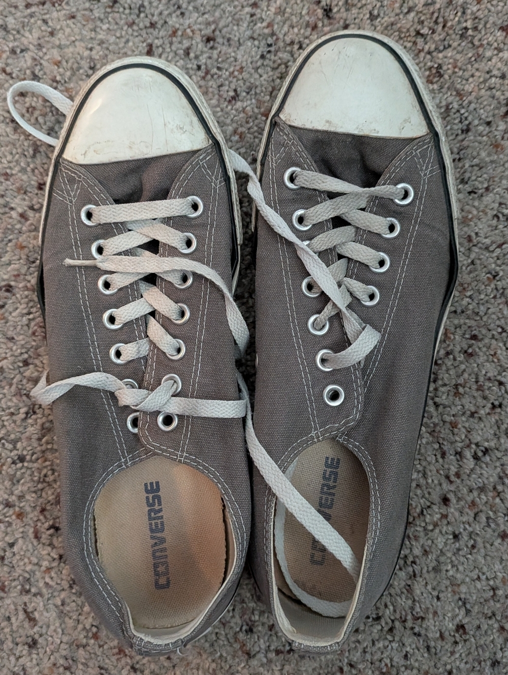 Converse Grey Chucks, Mens 10, Women's 12
